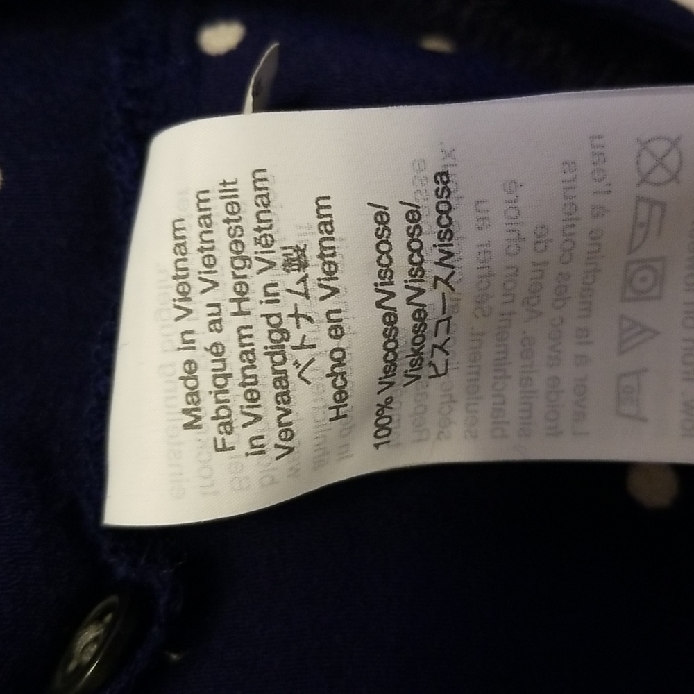 Madewell Sleeveless Blue White Polka Dot Flutter Strap Square Neck Mini Dress - Picture 13 of 14